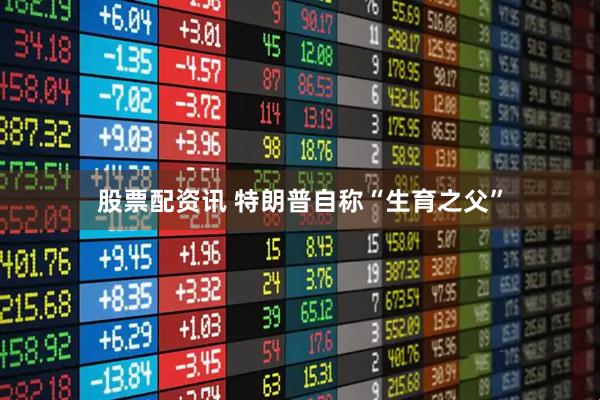 股票配资讯 特朗普自称“生育之父”